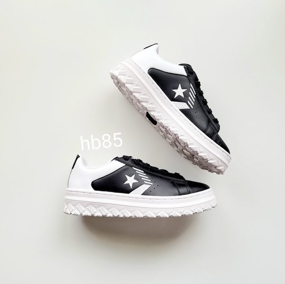 Converse Pro Leather X2 OX Black/White/White Men's 5.5/Women's 7 - Picture 2 of 6